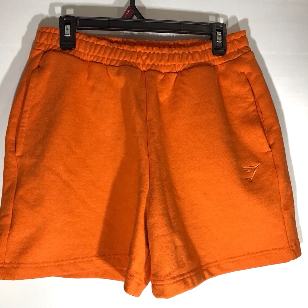 Gym Shark Women Orange Gym Shorts